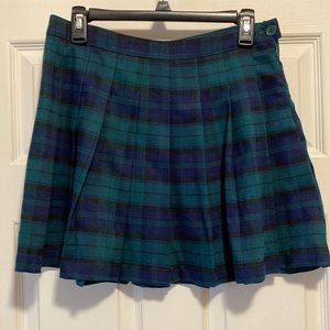 Size L Green Tartan Skirt